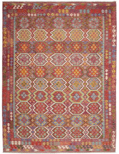 Rug Kilim Afghanistan 258x342 Red Maroon Orange