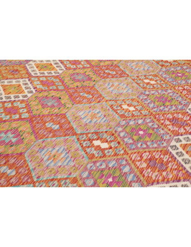 Tappeto Kilim Afghanistan 262x352 Arancio Terra