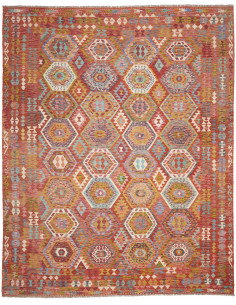 Rug Kilim Afghanistan 305x388 Terracotta Red Bl
