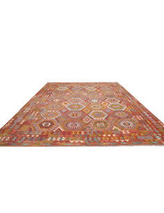 Tappeto Kilim Afghanistan 305x388 Rosso Terraco 2