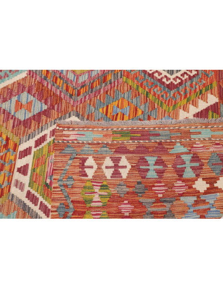 Tappeto Kilim Afghanistan 305x388 Rosso Terraco