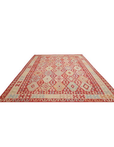 Tappeto Kilim Afghanistan 258x330 Rosso Terraco