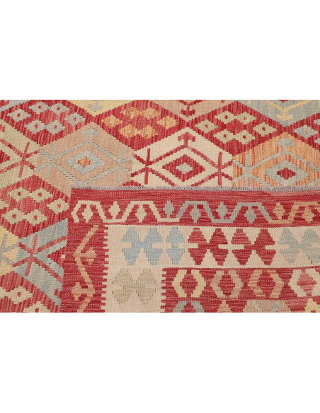 Tappeto Kilim Afghanistan 258x330 Rosso Terraco
