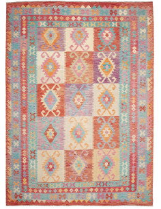 Tappeto Kilim Afghanistan 248x341 Rosso Mattone