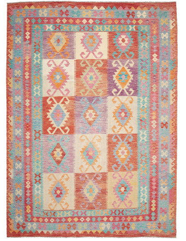 Rug Kilim Afghanistan 248x341 Brick Red Orange