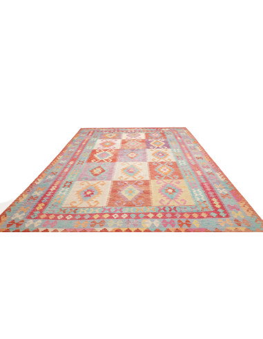 Tappeto Kilim Afghanistan 248x341 Rosso Mattone