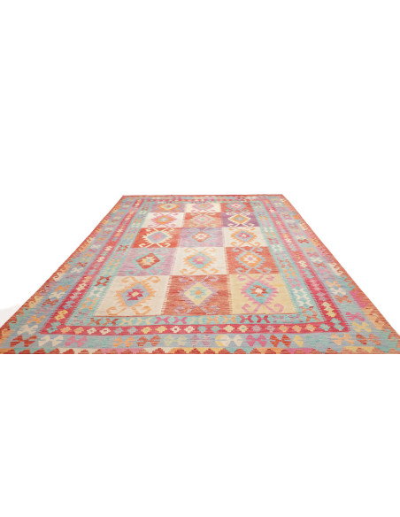 Rug Kilim Afghanistan 248x341 Brick Red Orange