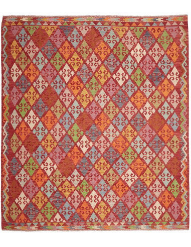 Tappeto Kilim Afghanistan 258x292 Rosso Arancio