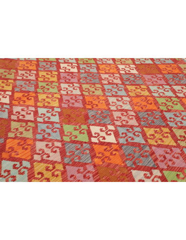 Tappeto Kilim Afghanistan 258x292 Rosso Arancio