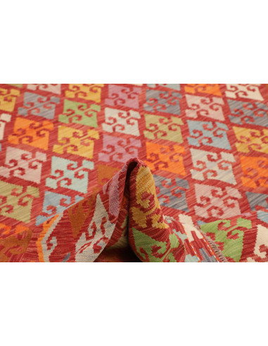 Tappeto Kilim Afghanistan 258x292 Rosso Arancio
