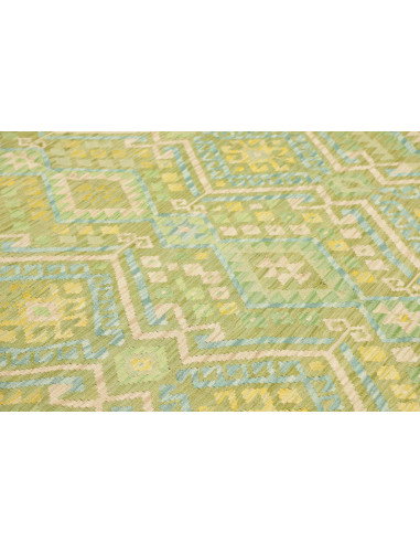 Rug Kilim Afghanistan 252x344 Aqua Green Light
