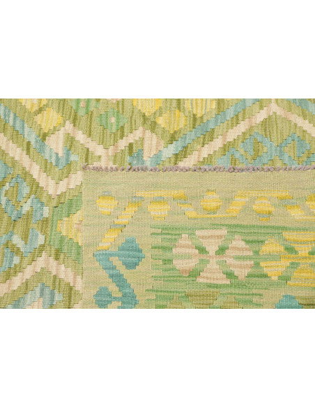 Rug Kilim Afghanistan 252x344 Aqua Green Light