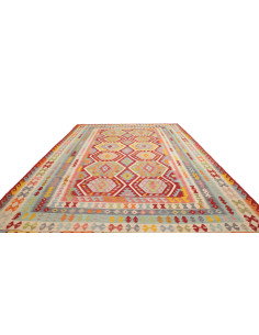 Tappeto Kilim Afghanistan 299x399 Rosso Blu Cre 2