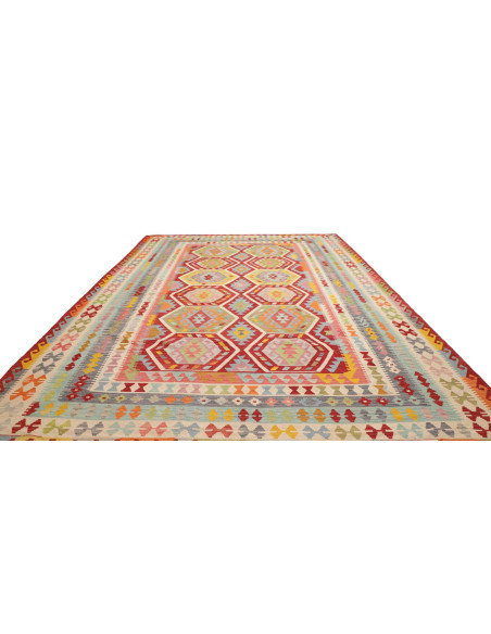 Rug Kilim Afghanistan 299x399 Red Blue Cream Ye