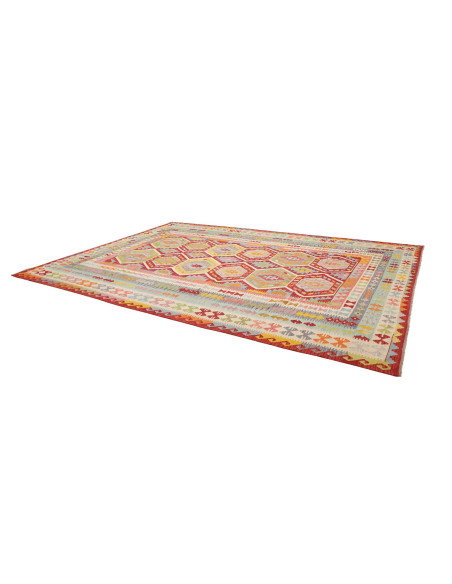 Rug Kilim Afghanistan 299x399 Red Blue Cream Ye
