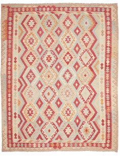 Rug Kilim Afghanistan 265x334 Cream Beige Red L