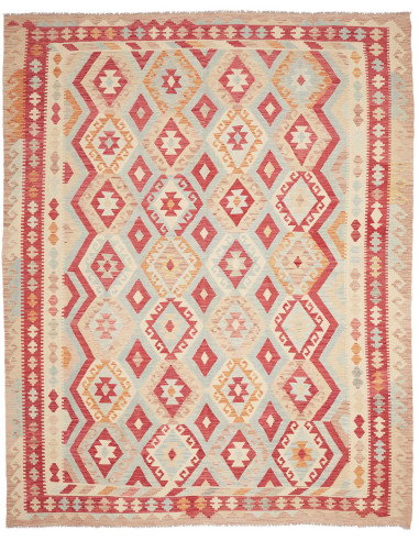 Rug Kilim Afghanistan 265x334 Cream Beige Red L