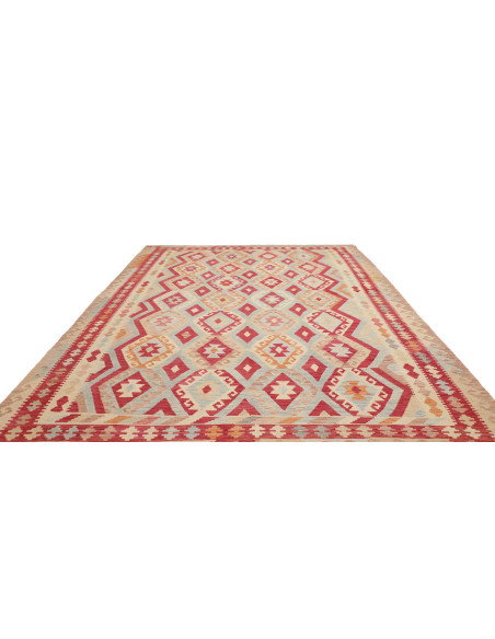 Tappeto Kilim Afghanistan 265x334 Crema Beige R