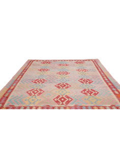 Tappeto Kilim Afghanistan 239x288 Rosa Rosso Tu 2