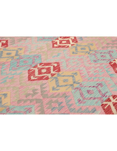Tappeto Kilim Afghanistan 239x288 Rosa Rosso Tu