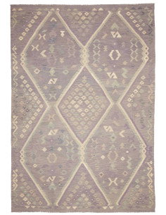 Tappeto Kilim Afghanistan 241x353 Viola Lavanda