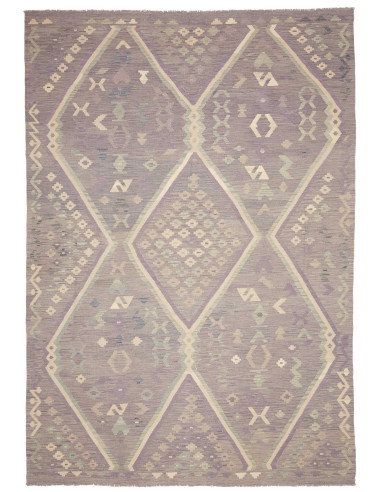 Rug Kilim Afghanistan 241x353 Lavender Grey Cre