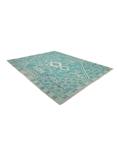 Rug Kilim Afghanistan 252x297 Turquoise Light G