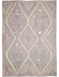 Tappeto Kilim Afghanistan 249x339 Lilla Grigias