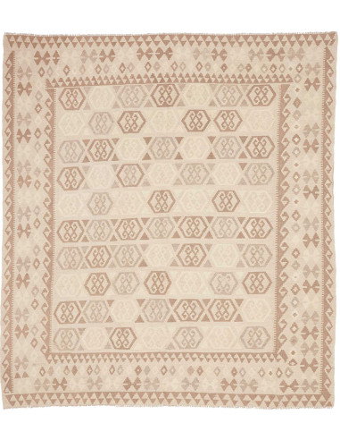 Rug Kilim Afghanistan 245x279 Cream Off White B