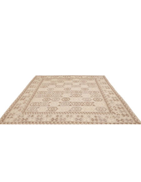 Tappeto Kilim Afghanistan 245x279 Crema Bianco