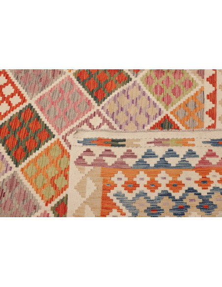 Tappeto Kilim Afghanistan 263x353 Multicolor Cr