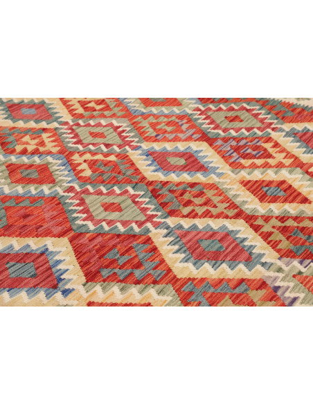 Tappeto Kilim Afghanistan 262x338 Rosso Crema B
