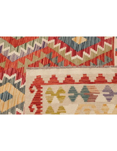Tappeto Kilim Afghanistan 262x338 Rosso Crema B