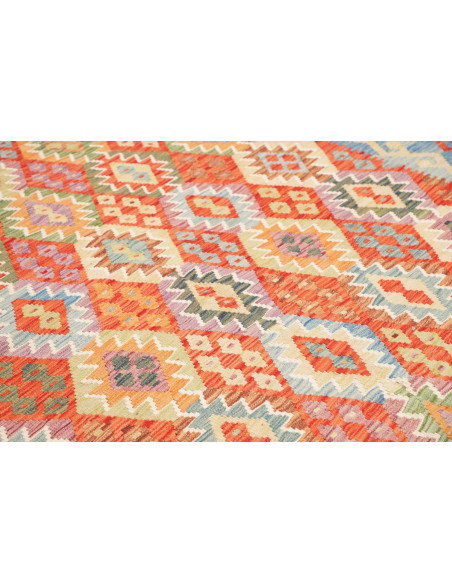 Rug Kilim Afghanistan 256x353 Light Blue Terrac