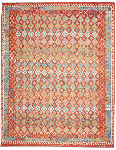 Tappeto Kilim Afghanistan 289x372 Rosso Terraco