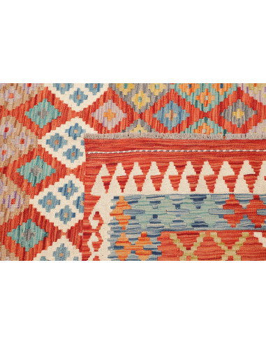 Tappeto Kilim Afghanistan 289x372 Rosso Terraco