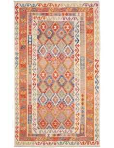 Rug Kilim Afghanistan 198x338 Orange Red Blue C