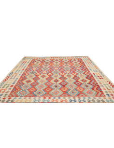 Rug Kilim Afghanistan 255x288 Red Orange Cream 2