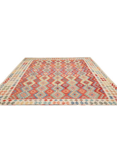 Rug Kilim Afghanistan 255x288 Red Orange Cream