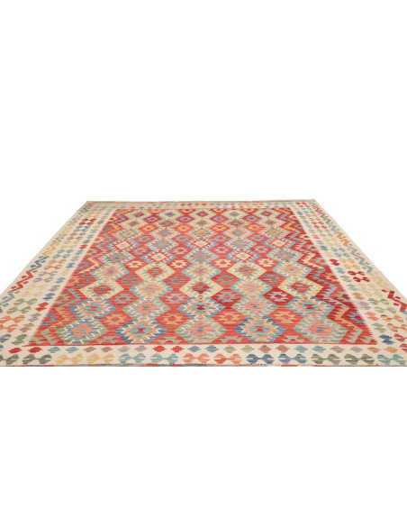 Tappeto Kilim Afghanistan 255x288 Rosso Arancio