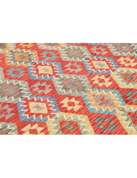 Tappeto Kilim Afghanistan 255x288 Rosso Arancio