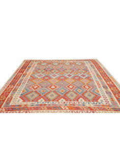 Tappeto Kilim Afghanistan 244x290 Rosso Arancio 2