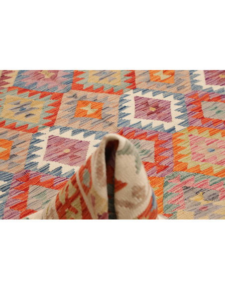Tappeto Kilim Afghanistan 244x290 Rosso Arancio