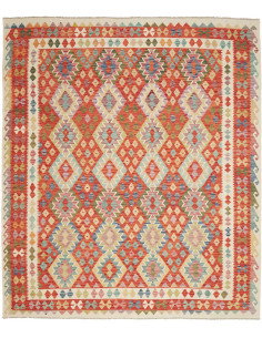 Tappeto Kilim Afghanistan 253x293 Rosso Arancio