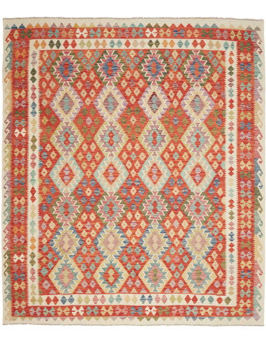 Rug Kilim Afghanistan 253x293 Red Orange Beige