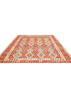 Rug Kilim Afghanistan 253x293 Red Orange Beige 2