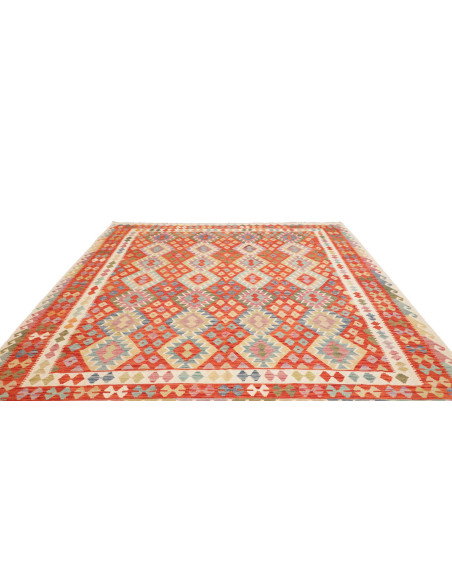Tappeto Kilim Afghanistan 253x293 Rosso Arancio