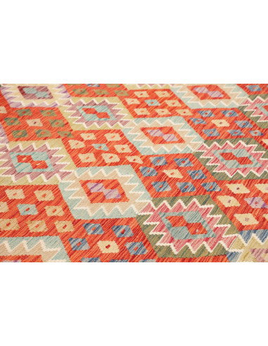 Rug Kilim Afghanistan 253x293 Red Orange Beige