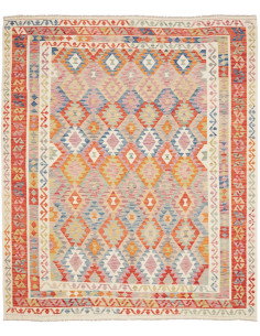Tappeto Kilim Afghanistan 246x291 Rosso Corallo