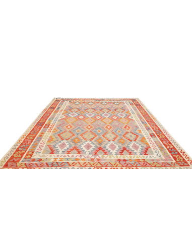 Rug Kilim Afghanistan 246x291 Coral Red Sky Blu